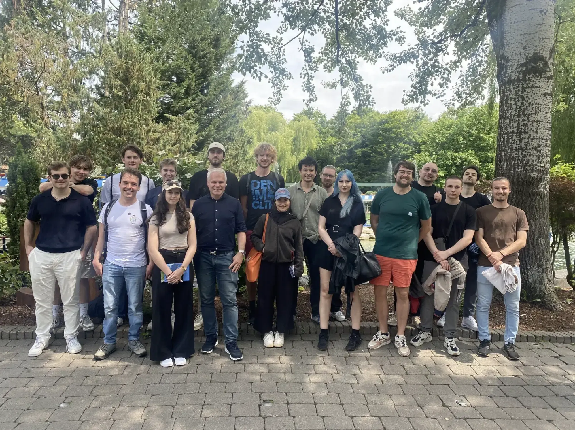 Group photo with the whole team