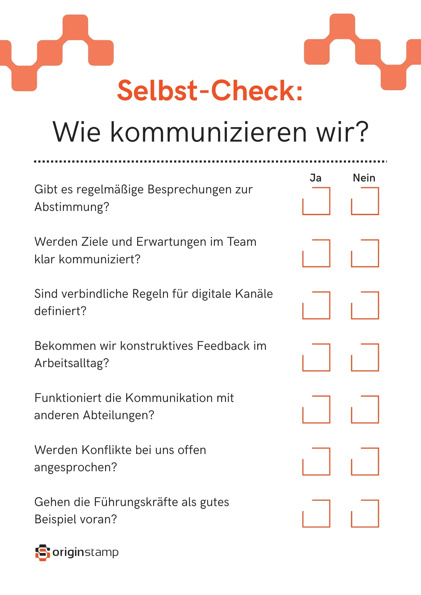 Selbstcheck zur Kommunikationskultur